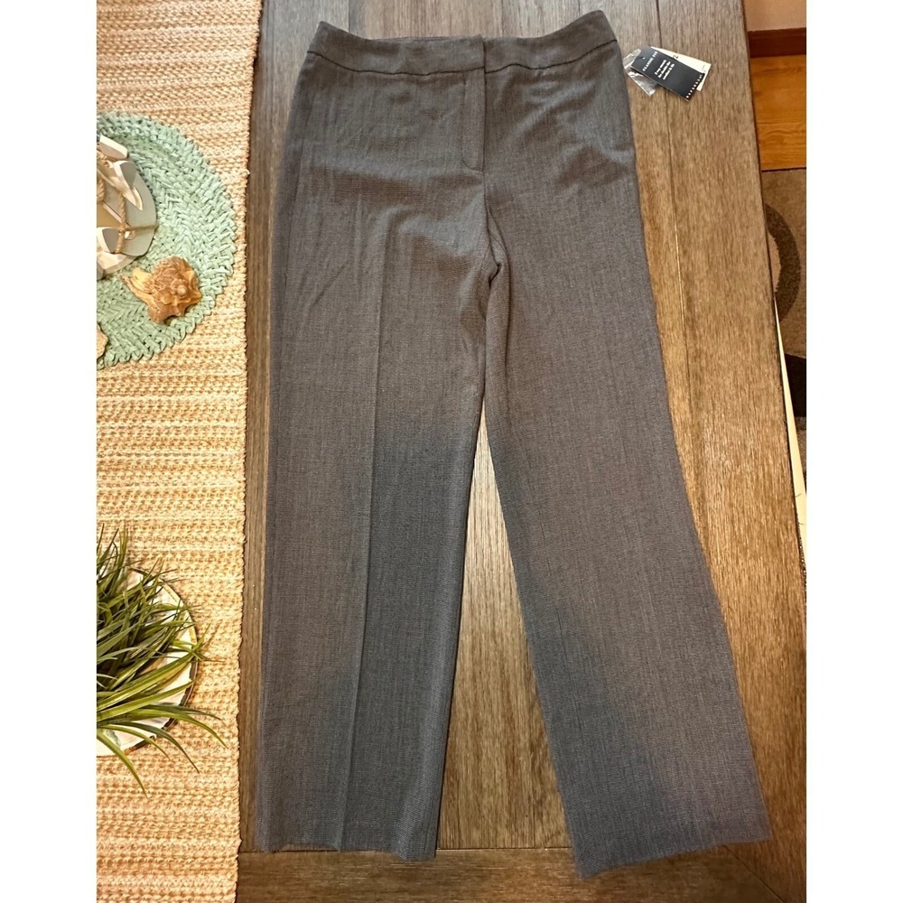 NWT Rafaella Classic Fit Gray Stretch Career Dress Pants Trousers Women's‎ 12